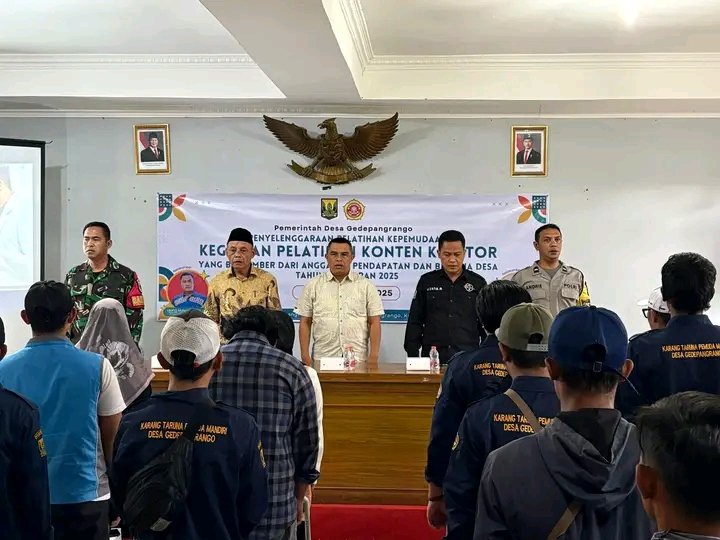 Generasi muda Gede Pangrango dilatih jadi konten kreator digital cerdas dan aman. FB/Pemerintah Kabupaten Sukabumi 