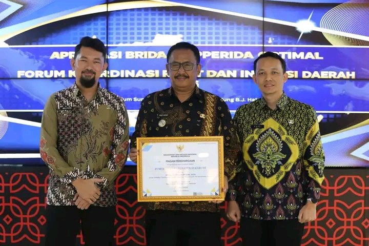 Sukabumi Raih Penghargaan Riset Nasional 2025. | FB/Pemerintah Kabupaten Sukabumi