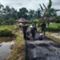 Disperkim bangun jalan lingkungan di Desa Jagamukti, warga sambut dengan antusias.