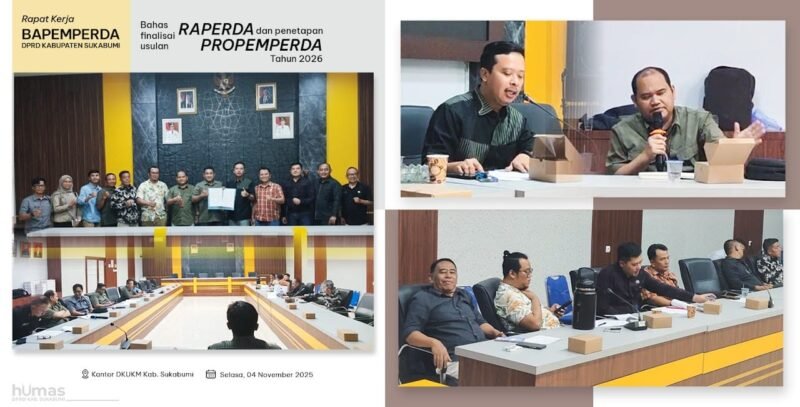 Bapemperda DPRD Sukabumi tetapkan 13 Raperda untuk Propemperda 2026.