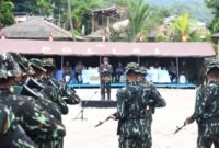 Pembinaan juang Resimen II Pelopor resmi ditutup di Palabuhanratu. | FB/Pemerintah Kabupaten Sukabumi 