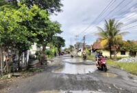 Jalan Pelita–Jayanti kembali rusak, UPTD PU dorong rehabilitasi menyeluruh tahun depan.