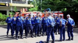 Damkarmat Sukabumi gelar pelatihan dan simulasi untuk tingkatkan kesiapsiagaan hadapi kebakaran. | Fb/Pemerintah Kabupaten Sukabumi