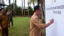 Produksi padi dan jagung Sukabumi melampaui target, varietas lokal padi terbanyak nasional. FB/Pemerintah Kabupaten Sukabumi 