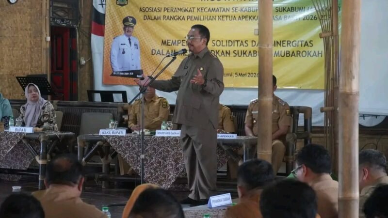 Camat Caringin pimpin Apekkasi, Bupati tekankan soliditas pembangunan. (foto/fb: Pemerintah Kabupaten Sukabumi)