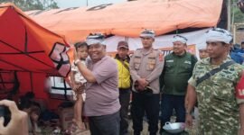 KTH Ciguha River Bogor menyalurkan bantuan bagi korban kebakaran Kasepuhan Ciptamulya di Sukabumi.