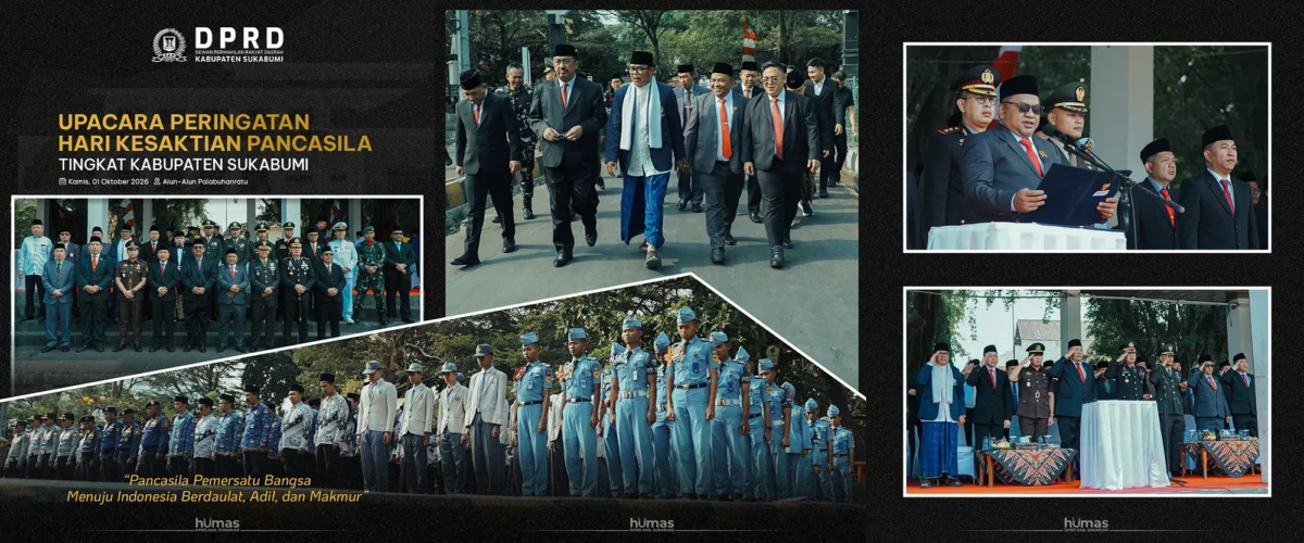 Budi Azhar Mutawali membacakan Ikrar Hari Kesaktian Pancasila dalam upacara di Alun-Alun Palabuhanratu.